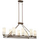 Buchanan 8 Light Hellenic Bronze Island Light Ceiling Light